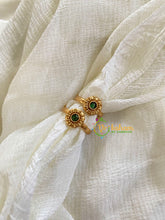 Premium AD Stone Toe Rings -Green-G10092